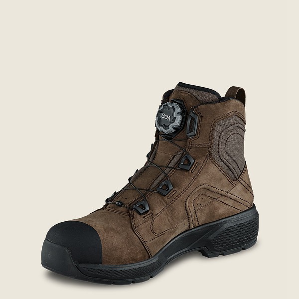 Botas de Seguridad Red Wing Hombre Marrom Oscuro - Exos Lite - 6-Inch Waterproof Toe - 415-IZCNVS